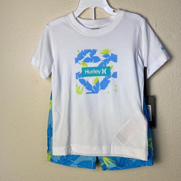 Hurley Toddler Swim Set Shorts plus Short Sleeve T-Shirt 3T Toddler - Picture 1 of 7